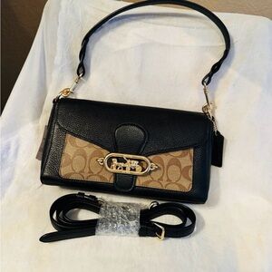 NWTS Black and Tan Coach Women's Bag